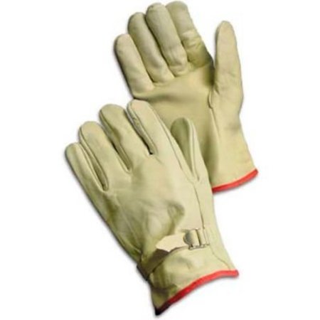 PIP PIP Top Grain Cowhide Drivers Gloves, Straight Thumb, Quality Grade, Pull, L 68-158/L